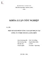một số giải pháp nâng cao lợi nhuận tại công ty tnhh toyota long biên