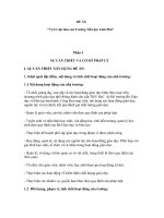 ĐỀ ÁN VIỆC LÀM