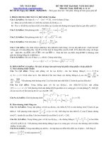 Đề thi thử ĐH môn Toán lần 2 của Yêu Toán Học