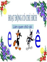 lam quen chu cai e, ê