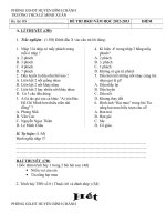 đề thi hkII môn nhac