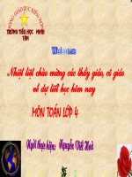 quy đông mẫu số các phân số