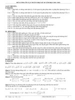 ĐỀ CƯƠNG ÔN TẬP HK2 TOAN 9 HAY