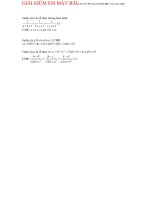 Giải giùm mấy bài toán khó nào!