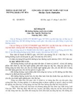 KẾ HOẠCH BDTX CHO GIÁO VIÊN THCS