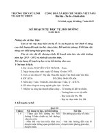 KẾ HOẠCH TỰ HỌC TỰ BÒI DƯỠNG THÁNG 7-12