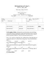 Lớp 5 .Đề thi Giữa học kì II  (có giải AT)