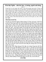 BÀI VIẾT VỀ GS - VS TRẦN ĐẠI NGHĨA