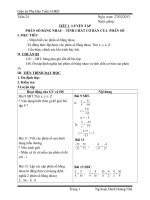 Phụ Đạo Toán 6 Tuần 24 đến 33