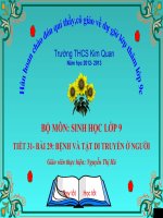 benh va tat di truyen o nguoi