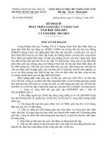 KÊ HOẠCH NĂM HỌC 2012 -2013