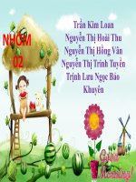Dinh dưỡng trẻ em (cá tôm cua, nhuyễn thể)