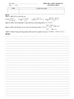 Đề kiểm tra 1 tiết chương IV - lớp 11