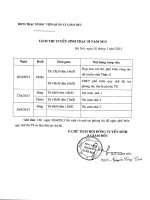 LICH THI CAO HOC QUAN LI DOT 1 NAM 2013