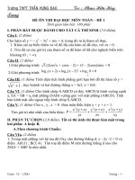 Bộ đề thi TSĐH môn Toán 2013
