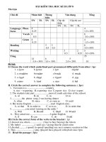 Kiem Tra Anh 6,7,8  HK2 Co ma tran