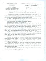 CV Kiểm tra năng lực giáo viên bậc TH, THCS