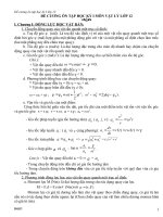 ĐỀ CƯƠNG ÔN TẬP HỌC KỲ I MÔN VẬT LÝ LỚP 12