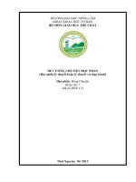 Đề cương chi tiết học phần : Bóng chuyền