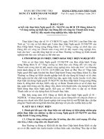 BÁO CÁO SƠ KẾT 5 NĂM THỰC HIỆN NQ 25 CỦA ĐẢNG