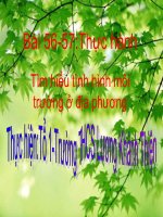 Bài 56-57:Thực hành tìm hiểu tình hình môi trường ở địa phương