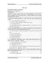 Công tác thẩm định các dự án xây dựng công nghiệp tại Ngân hàng Đầu Tư và Phát Triển Việt Nam chi nhánh Hai Bà Trưng. Thực trạng và giải pháp