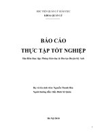 Báo cáo thực tập tốt nghiệp  Phòng Giáo dục  Đào tạo Huyện Kỳ Anh