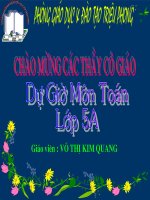 Toán: Thể tích hình hộp chữ nhật