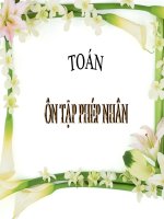 Toán 5 - Phép nhân tuần 31