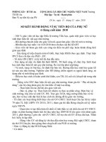 Báo cáo 6 tháng cuối năm VSTBCPN