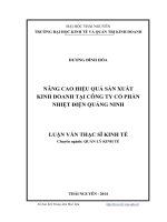 nâng cao hiệu quả sản xuất kinh doanh tại công ty cổ phần nhiệt điện quảng ninh