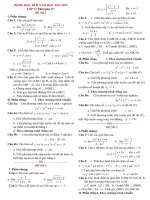 bộ đề ôn tập học kì II môn toán 11