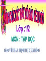 TẬP ĐỌC: HỒ GƯƠM - LỚP 1