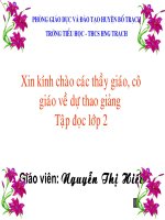 tập đọc : bàn tay dịu dàng lớp 2