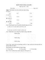 de thi hoc sinh gio lop 1