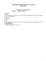 Bộ đề thi Văn 8 HKI, HKII có ma trận