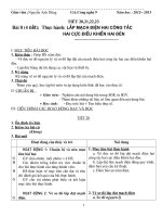 giáo án công nghệ 9 hoàn chỉnh hkII