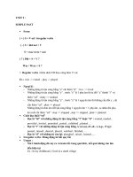 Thì Quá khứ đơn ( lí thuyết )