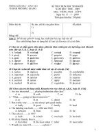 hsg tieng anh 8 huyen