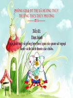 TIẾT 43: THỰC HÀNH. NHẬN BIẾT MỘT SỐ GIỐNG LỢN (HEO) QUA CÁC QUAN SÁT NGOẠI HÌNH VÀ ĐO KÍCH THƯỚC CÁC CHIỀU