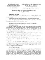 Báo cáo phòng chống ma túy