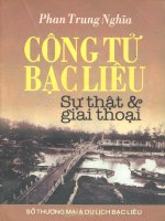 Công tử bạc liêu sự thật và giai thoại