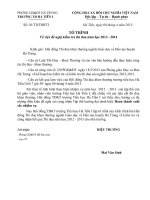 Tờ trình kiểm tra thi đua 2013