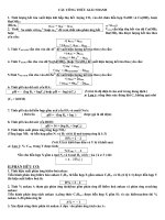 công thức giải nhanh HH - đã thu gọn