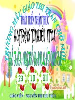 làm quen môt số nghề truyền thống