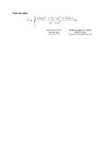 Nhờ giúp bài TÍCH PHÂN