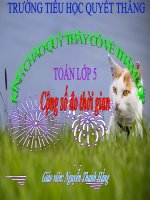 Giáo án thi GVG bai Cộng số đo thời gian