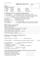 Written test N4 for excellent Sts