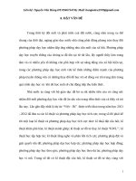 Một số kinh nghiệm áp dụng kĩ thuật đặt câu hỏi vào xây dựng câu hỏi cho bài clo trong chương trình nâng cao lớp 10 THPT