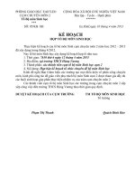 kế hoạch họp tổ Sinh cụm CM2